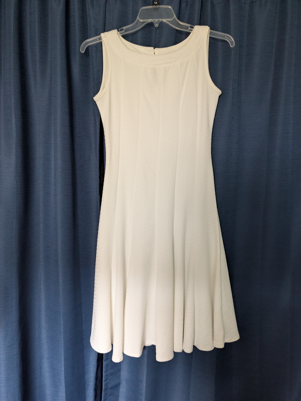 Classic Sleeveless White A-Line Dress